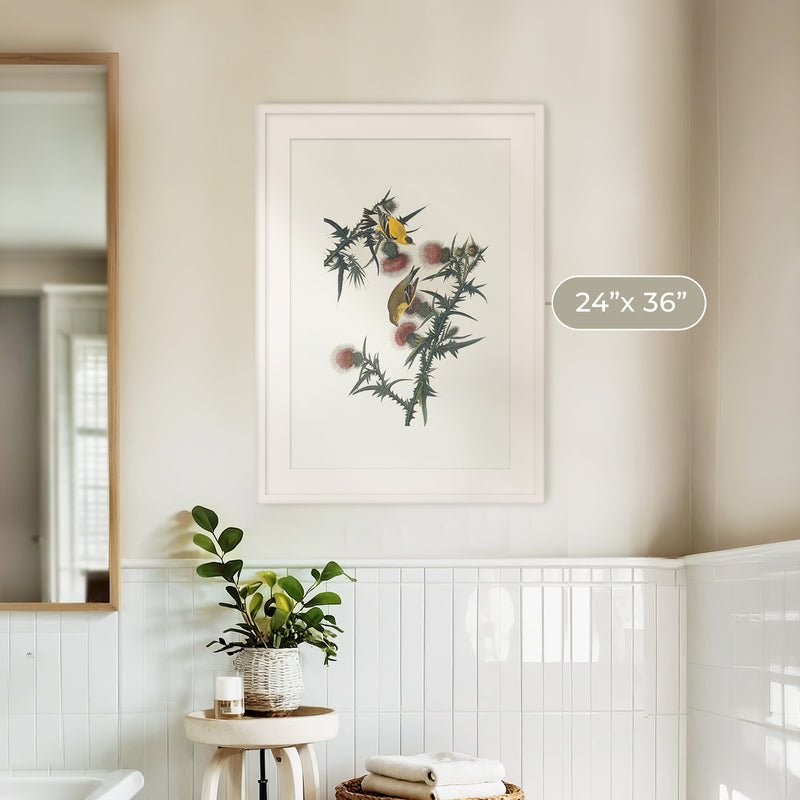 Yellow Bird Artwork - Sage and Rose Prints