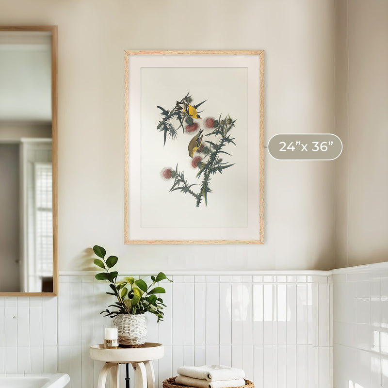 Yellow Bird Artwork - Sage and Rose Prints