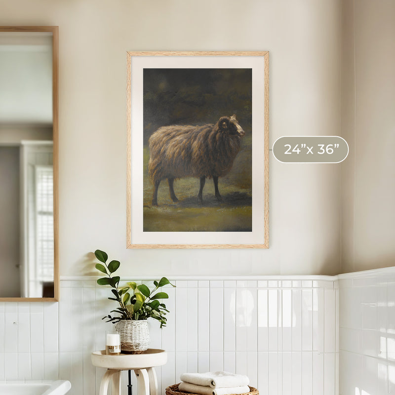 Romanticism Revival Sheep Art Print No1 - Sage and Rose Prints