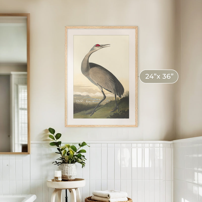 Hooping Crane Print - Sage and Rose Prints