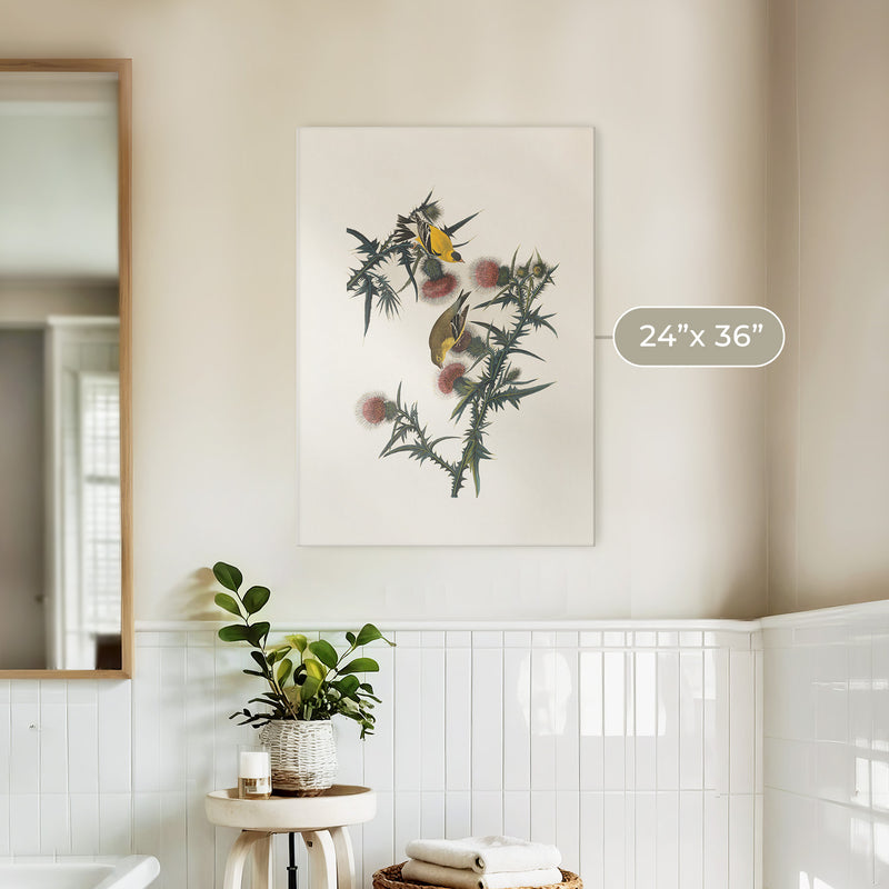 Yellow Bird Artwork - Sage and Rose Prints