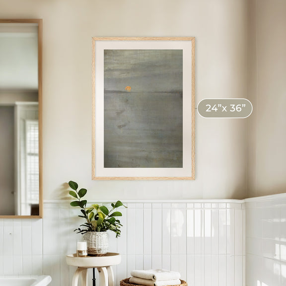Moonstone Blue Ocean Print No1 - Sage and Rose Prints