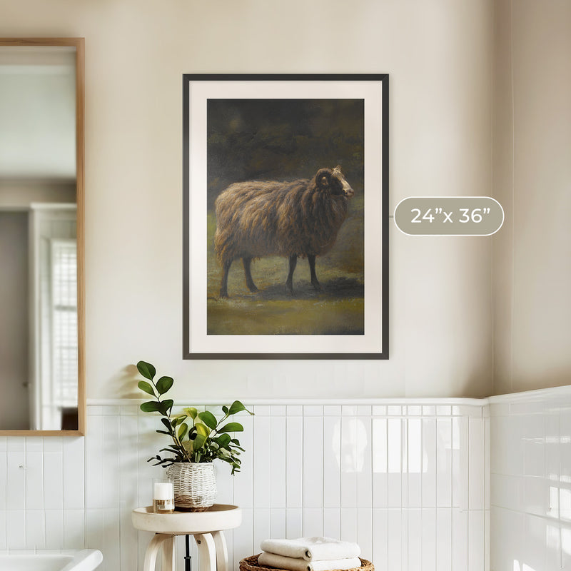 Romanticism Revival Sheep Art Print No1 - Sage and Rose Prints