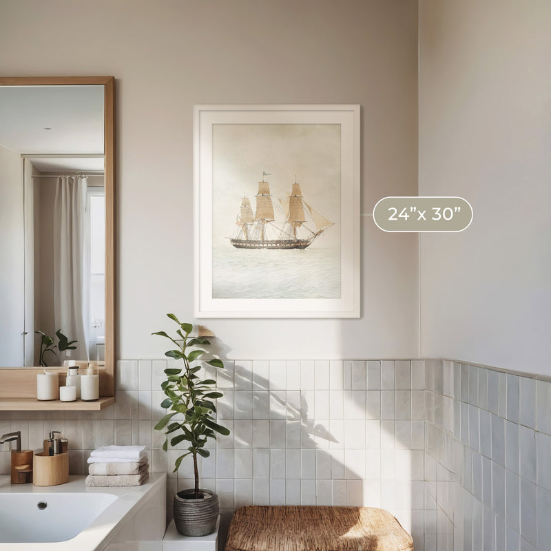 Sailboat Print - Sage and Rose Prints