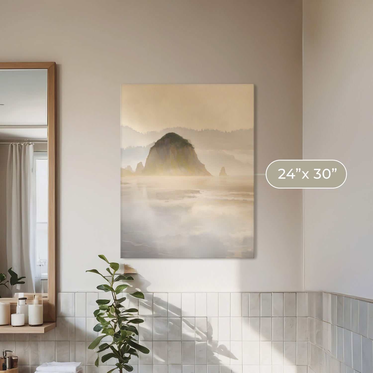 Pacific Northwest Art designed as Airbnb Art- Sage and Rose Prints