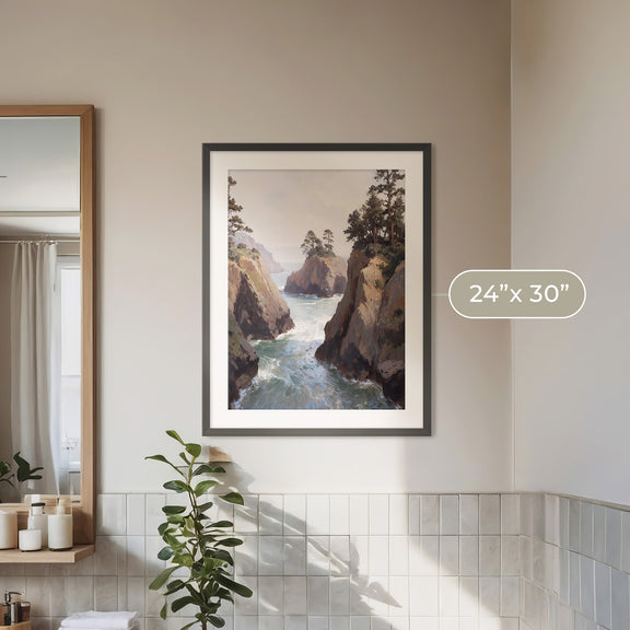 Pacific Northwest Art designed as Airbnb Art- Sage and Rose Prints