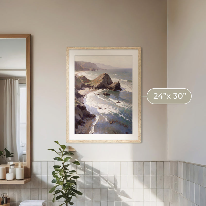 Oregon Coast Art at Canyon Beach No1 - Sage and Rose Prints