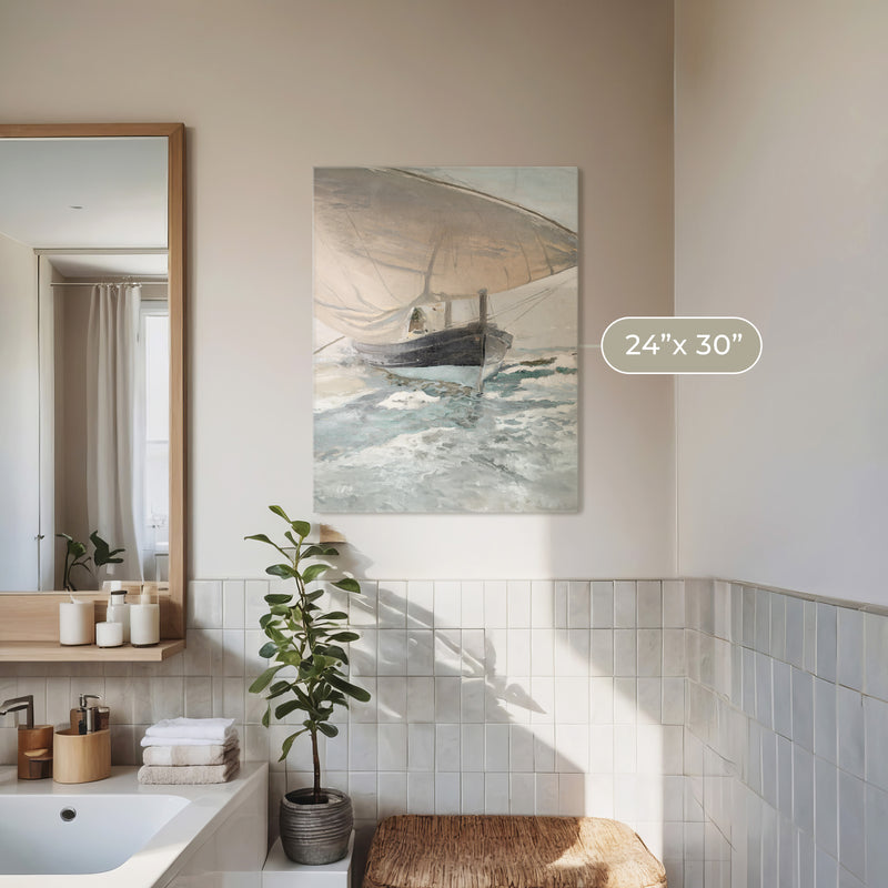 Vintage Sailboat Print - Sage and Rose Prints