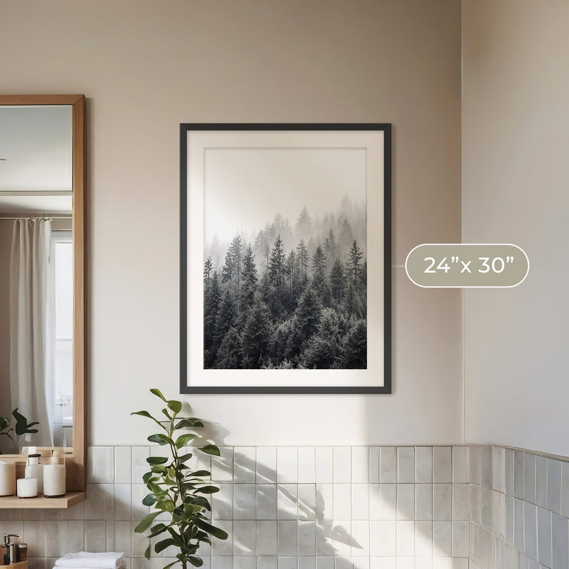 Misty Forest Ridge - Sage and Rose Prints