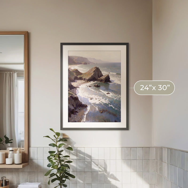 Oregon Coast Art at Canyon Beach No1 - Sage and Rose Prints