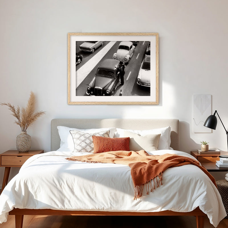 Classic Cars Black and White Photo No2 - Sage and Rose Prints