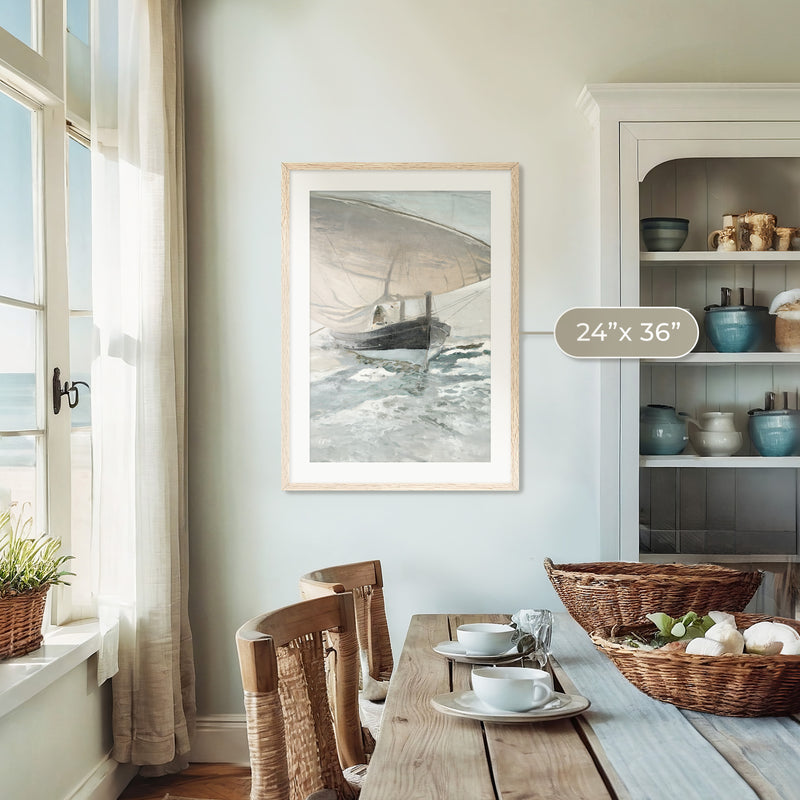 Vintage Sailboat Print - Sage and Rose Prints