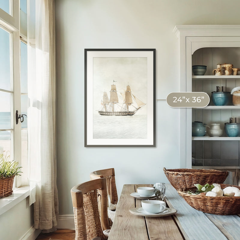 Sailboat Print - Sage and Rose Prints