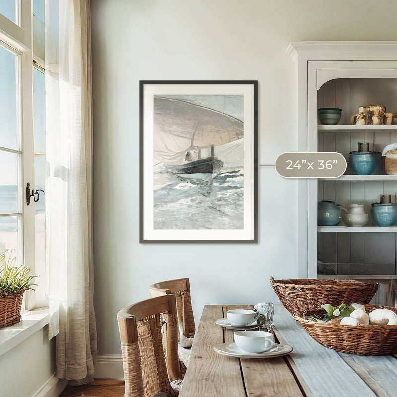 Vintage Sailboat Print - Sage and Rose Prints