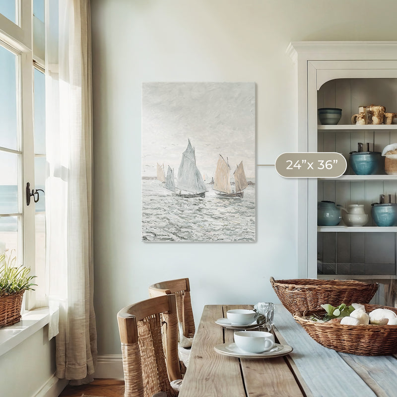 Coastal Sailboat Print - Sage and Rose Prints