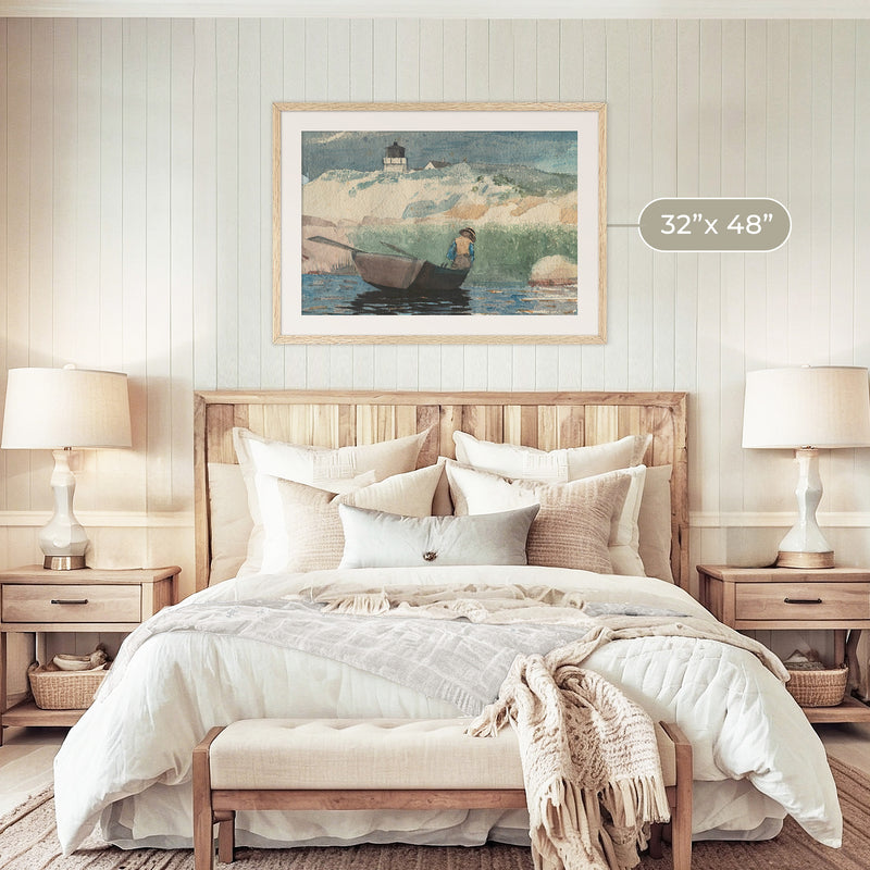 Gone Fishing Watercolor - Sage and Rose Prints