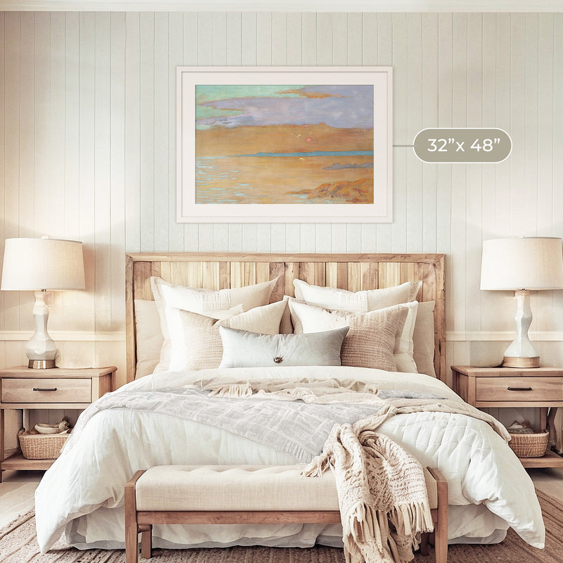 Abstract Landscape in Terracotta and Purple - Sage and Rose Prints
