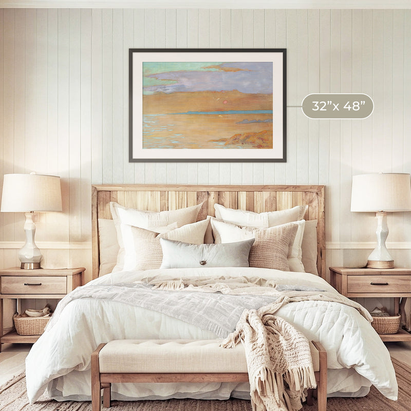 Abstract Landscape in Terracotta and Purple - Sage and Rose Prints