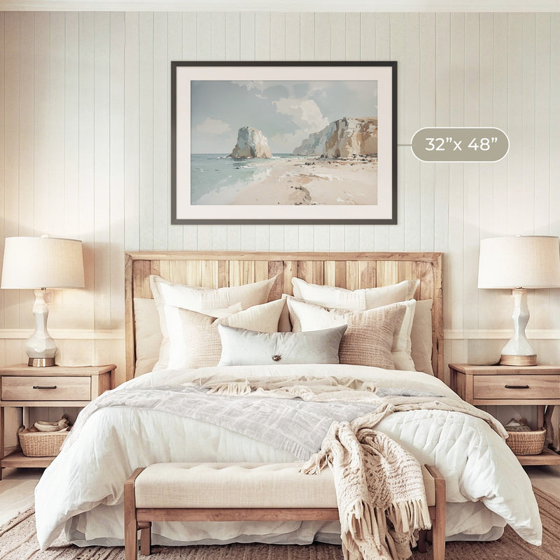 Beach Landscape Painting - Sage and Rose Prints