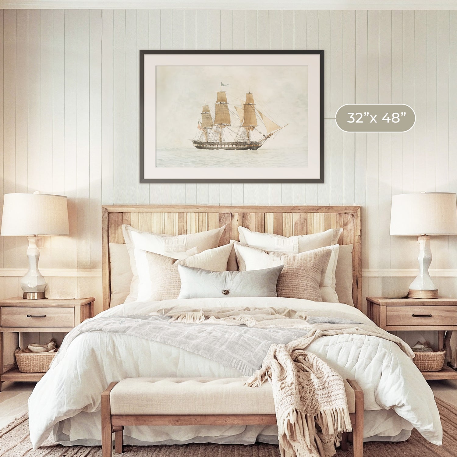 Coastal Package - Bedroom Art A 1x-21 - Sage and Rose Prints