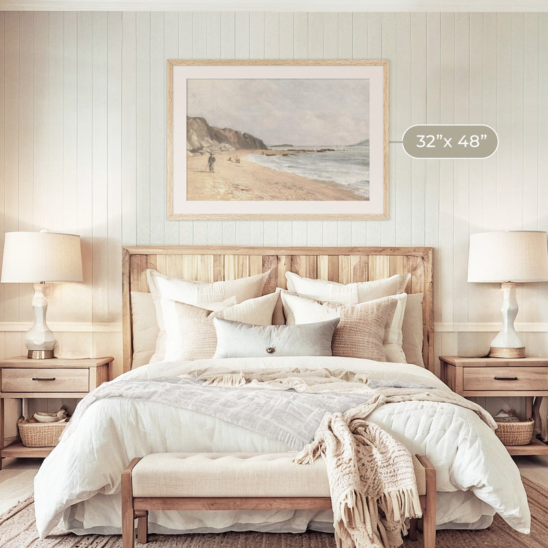 Beach Painting - Sage and Rose Prints