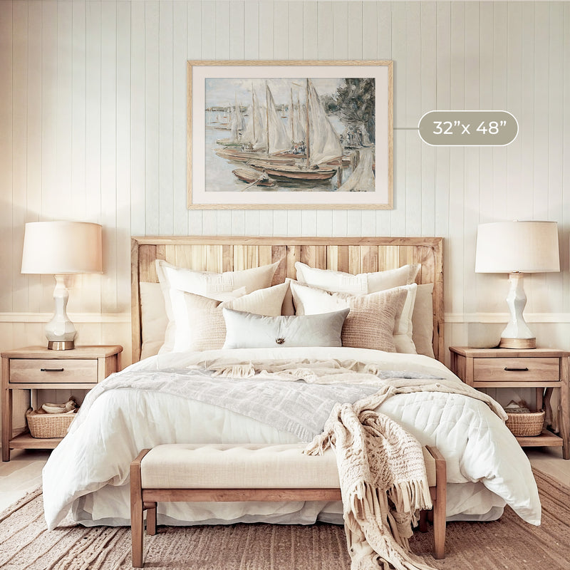 Vintage Sailboat Print 2 - Sage and Rose Prints