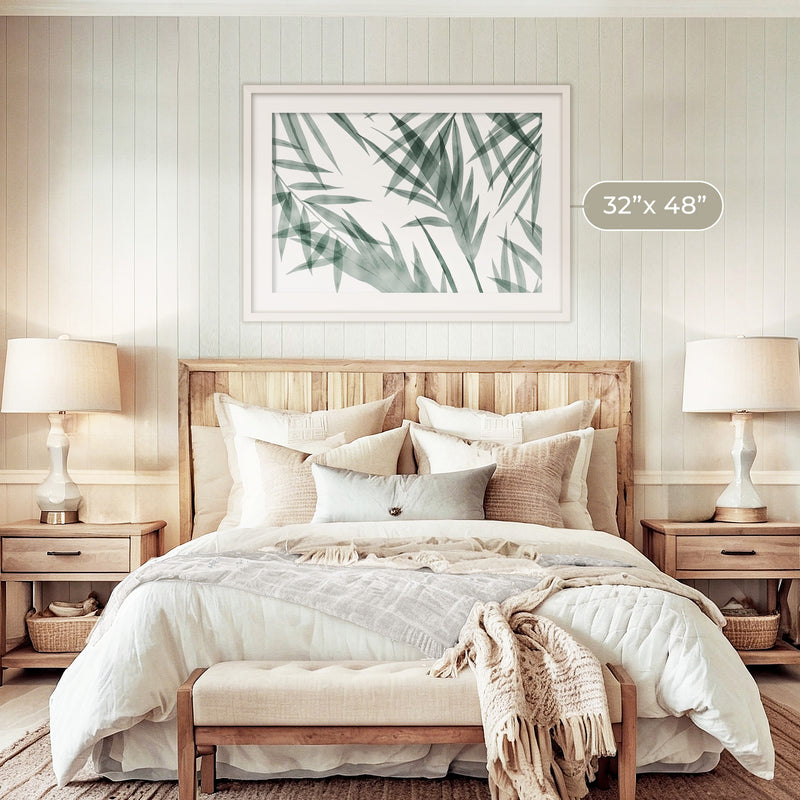 Palm Watercolor Print - Sage and Rose Prints