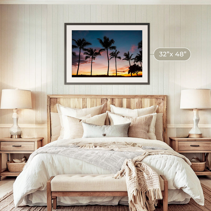 Palm Trees Sunset Photo Print - Sage and Rose Prints