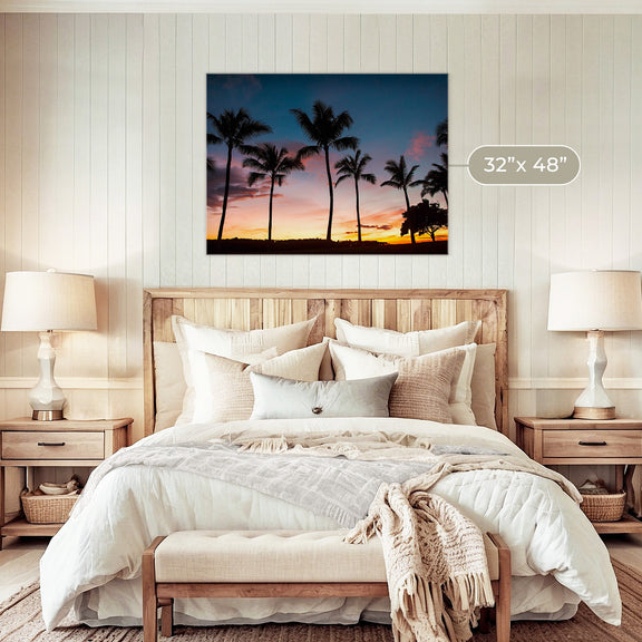 Palm Trees Sunset Photo Print - Sage and Rose Prints