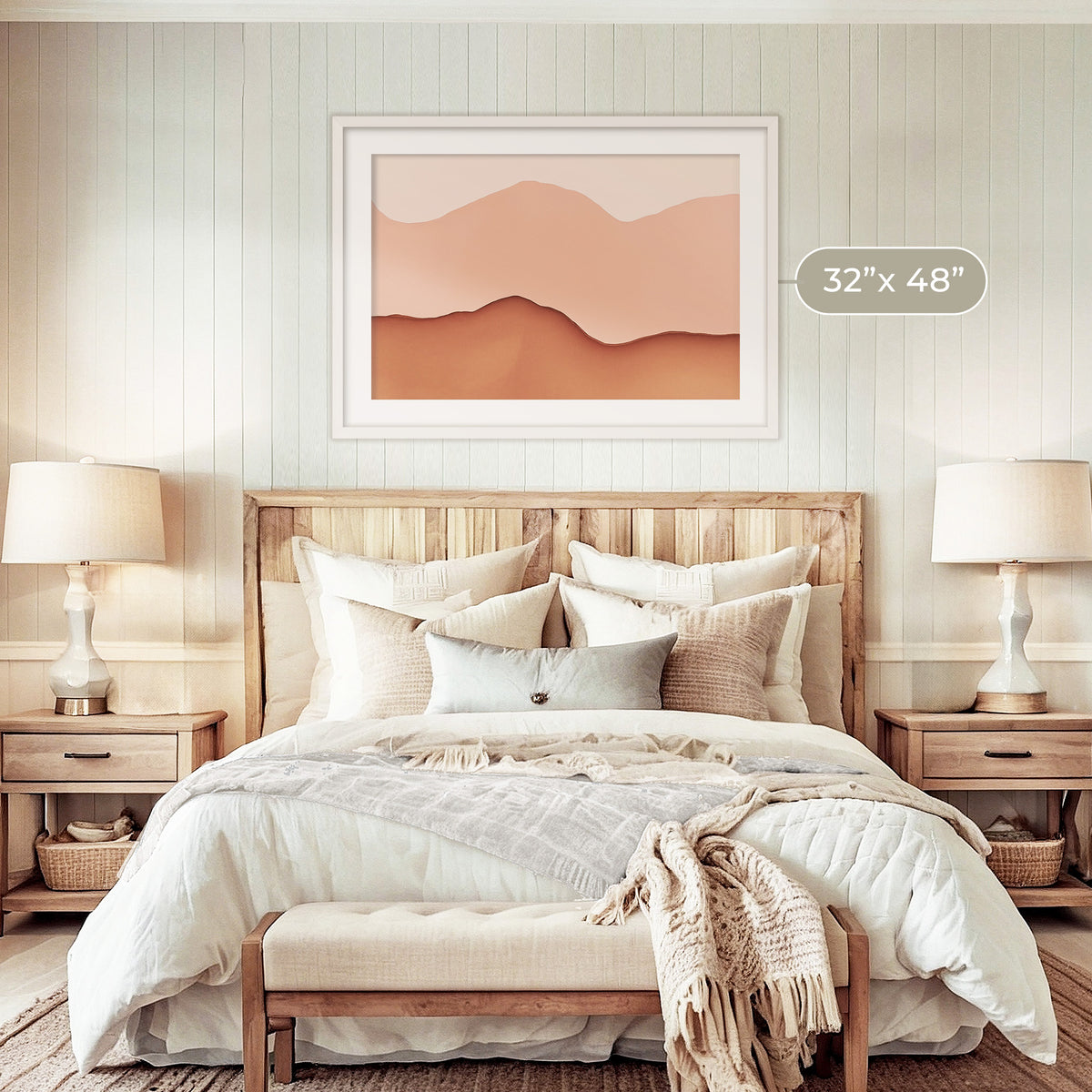 Dusty Rose Wabi Sabi Art - Sage and Rose Prints