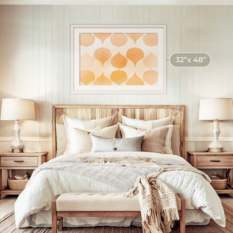 Soft Wash Orange Pattern - Sage and Rose Prints