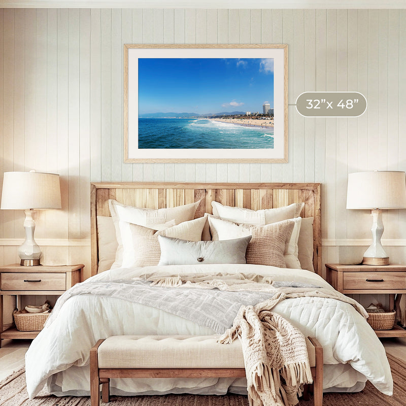 Royal Blue Beach Photo Print - Sage and Rose Prints