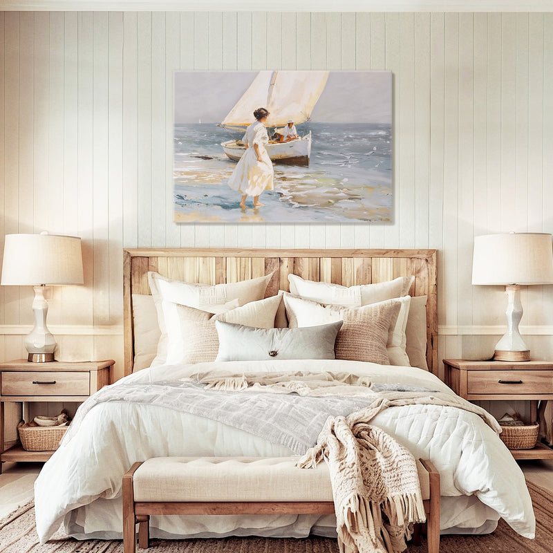 Sailboat Painting - Sage and Rose Prints