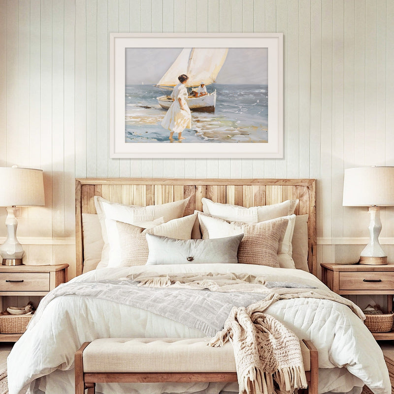 Sailboat Painting - Sage and Rose Prints