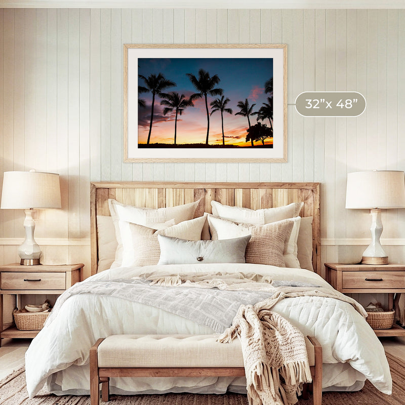 Palm Trees Sunset Photo Print - Sage and Rose Prints