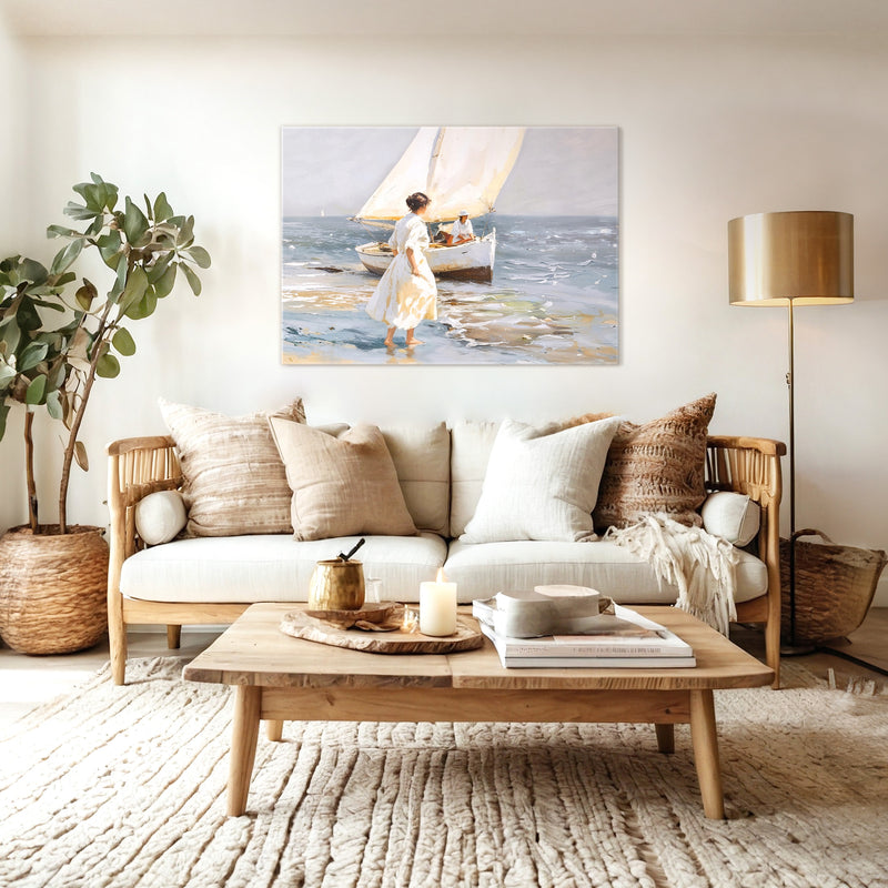 Sailboat Painting - Sage and Rose Prints