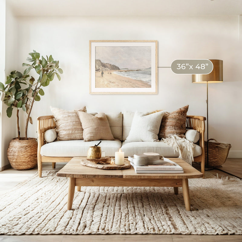 Beach Painting - Sage and Rose Prints