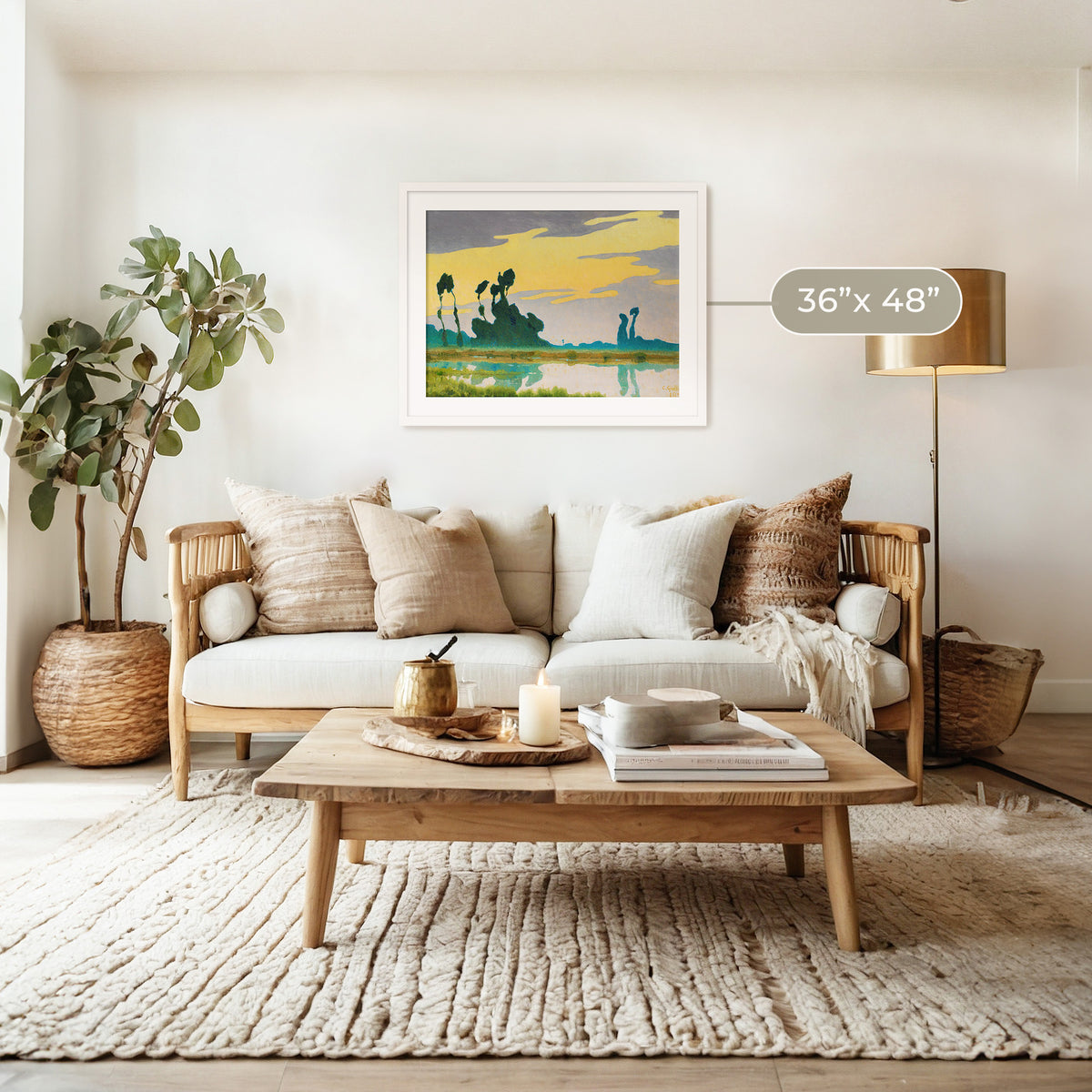 Florida Sunset Watercolor - Sage and Rose Prints