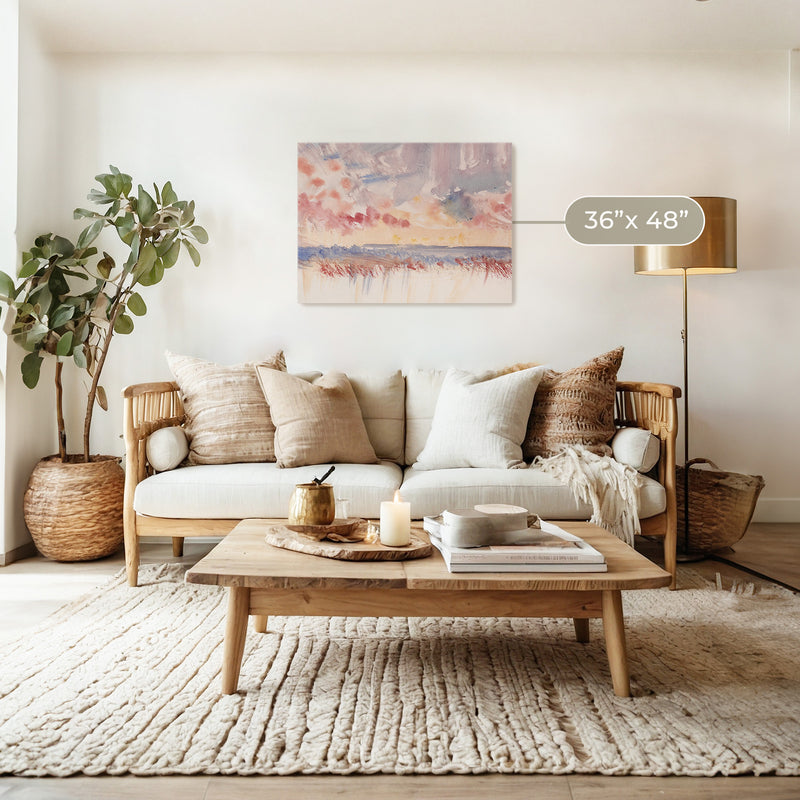 Rose Red Abstract Watercolor - Sage and Rose Prints