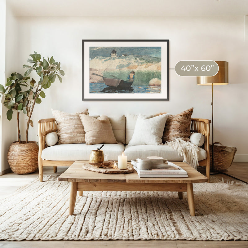Gone Fishing Watercolor - Sage and Rose Prints
