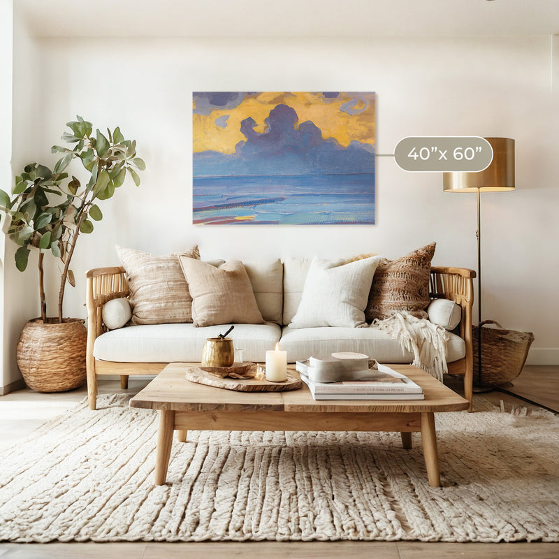 Cloud Sunset in Purple and Yellow - Sage and Rose Prints