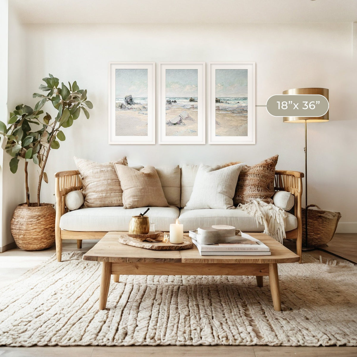 Coastal Wall Art 11-3x - Sage and Rose Prints