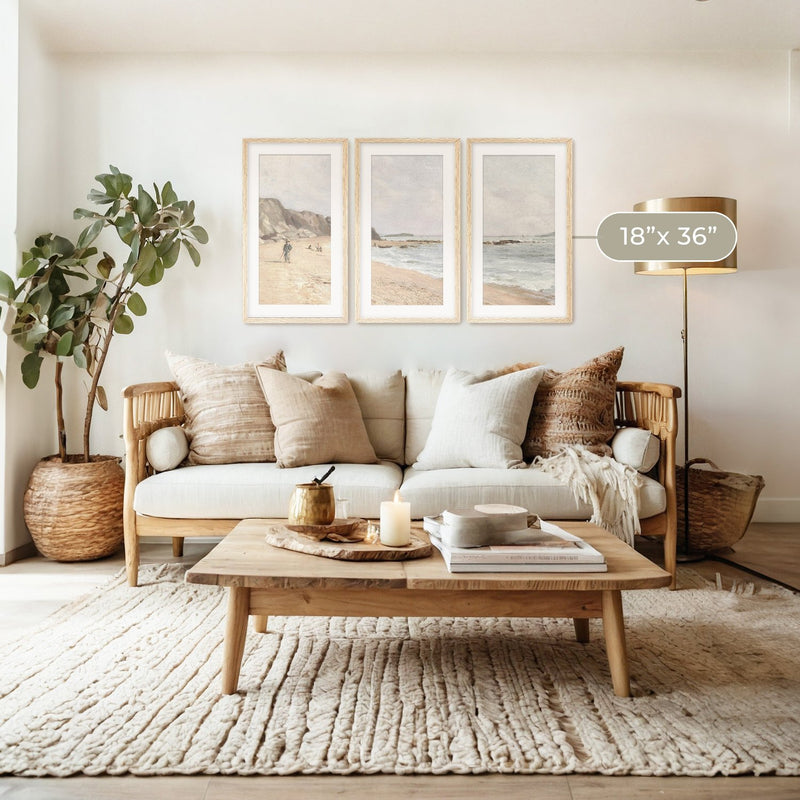 Coastal Wall Art 29-3x - Sage and Rose Prints