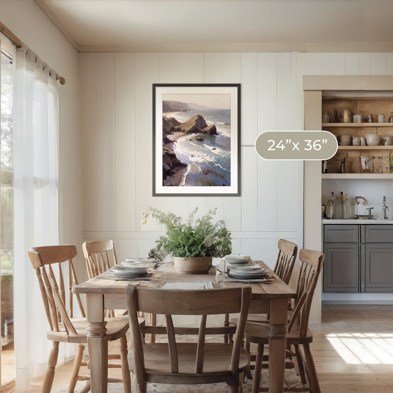 Oregon Coast Art at Canyon Beach No1 - Sage and Rose Prints