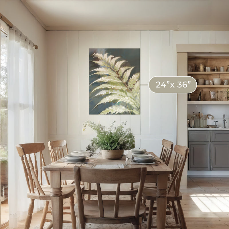 Fern Forest Leaf Botanical Art No1 - Sage and Rose Prints