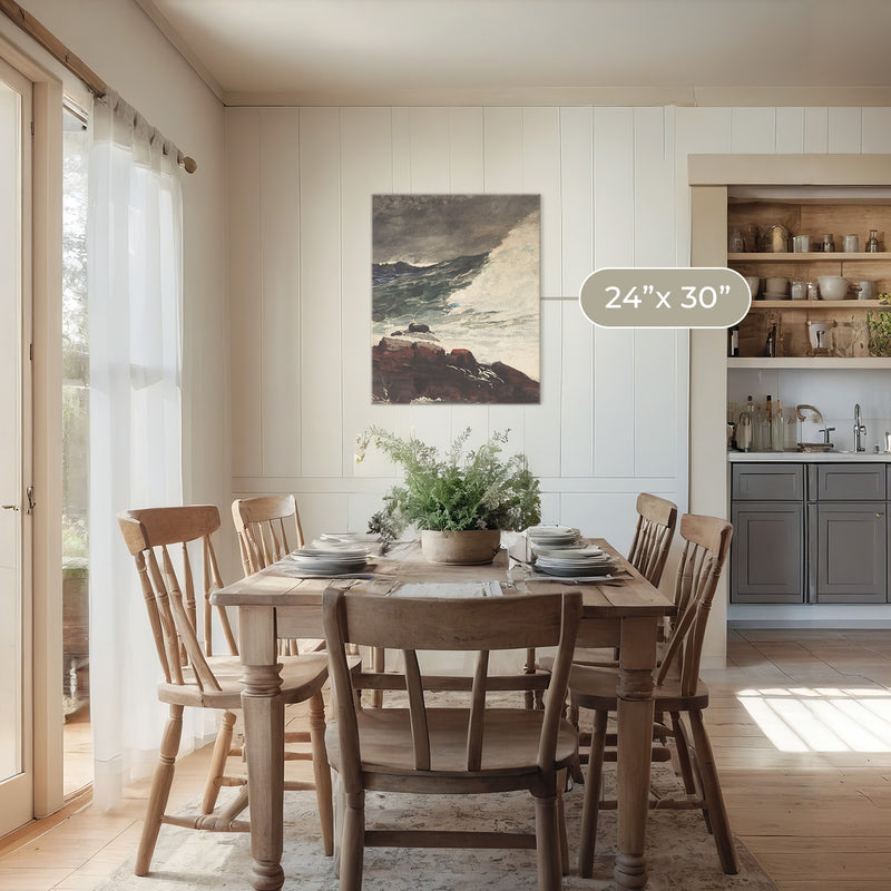 Moody Ocean in Shades of Pewter No1 - Sage and Rose Prints