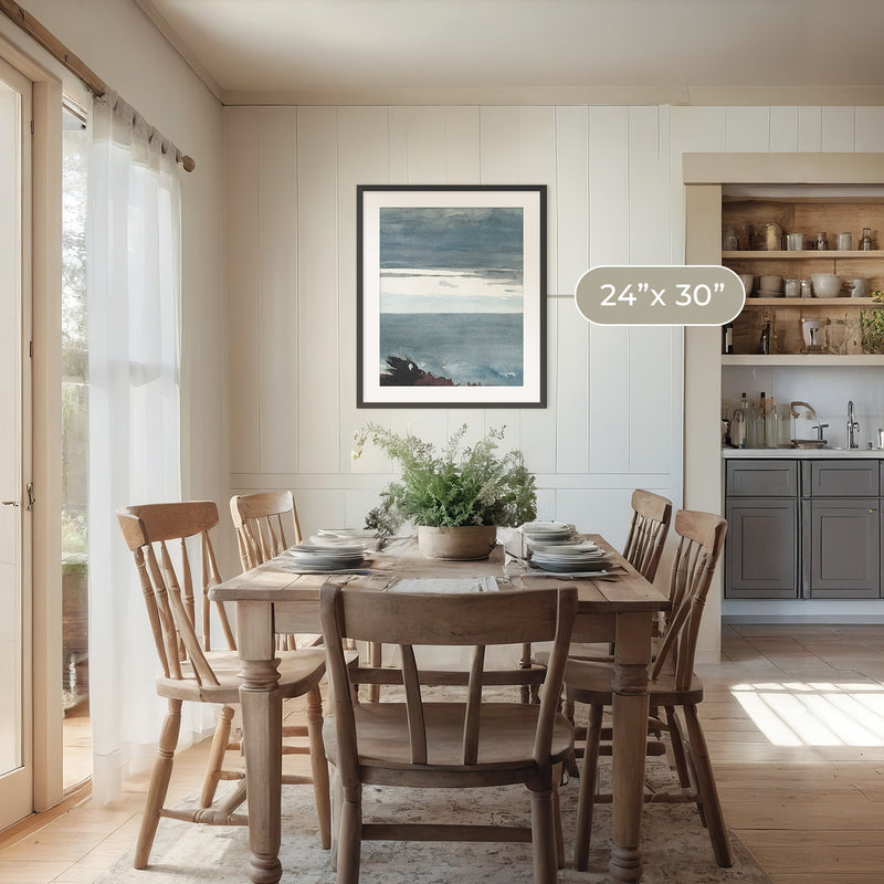 Slate Blue Seascape Print No1 - Sage and Rose Prints