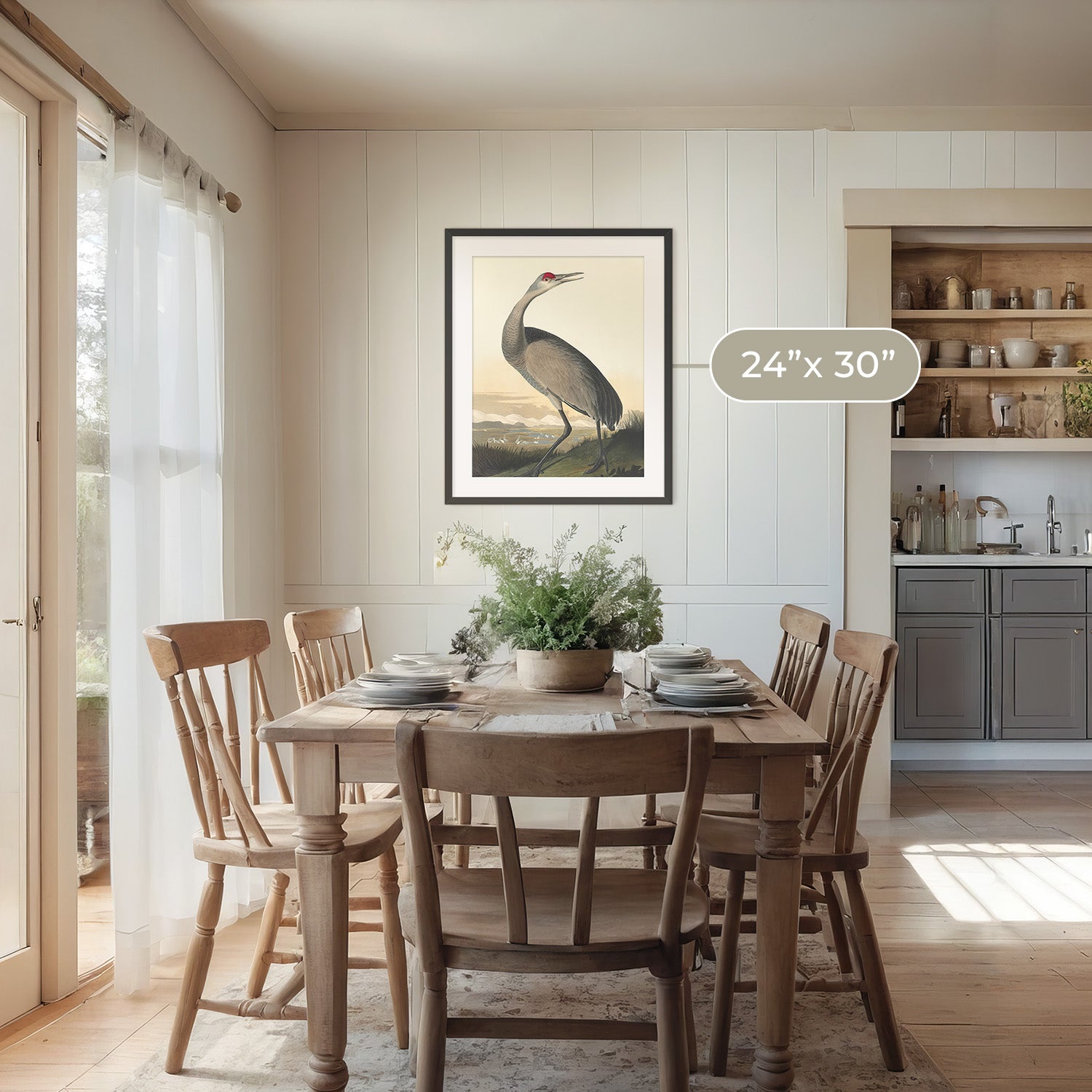 Hooping Crane Print - Sage and Rose Prints