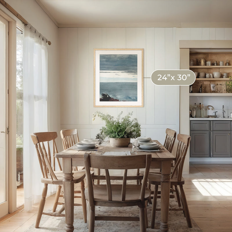 Slate Blue Seascape Print No1 - Sage and Rose Prints