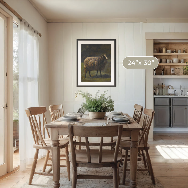 Romanticism Revival Sheep Art Print No1 - Sage and Rose Prints